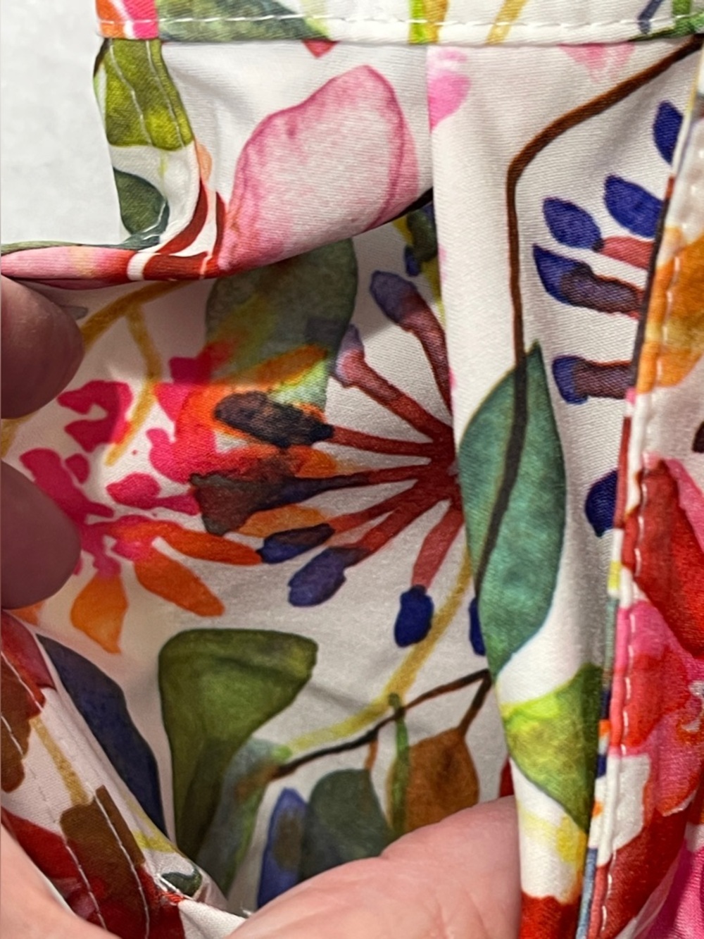 RIPSKIRT Wildflower Watercolor Length 3 Batik Floral Wrap Skirt Size Small Art - Picture 7 of 9